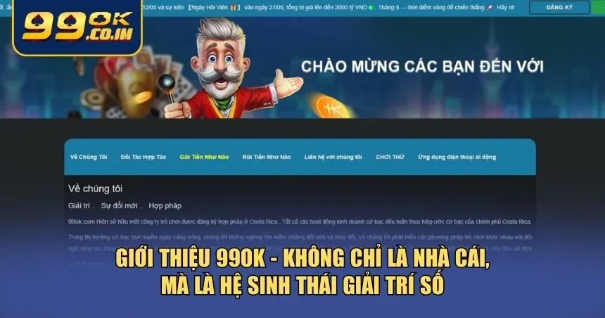 Giới Thiệu 99ok – Nhà Cái Cá Cược Đỉnh Cao Cho Người Chơi Hiện Đại 99ok đang định hình lại cách người dùng tiếp cận thế giới giải trí số